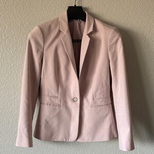 Express Blush Pink Single-Button Blazer